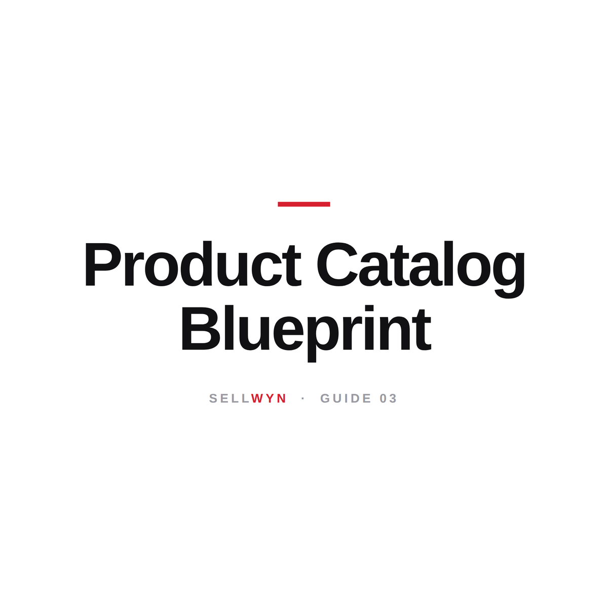 Product Catalog Blueprint