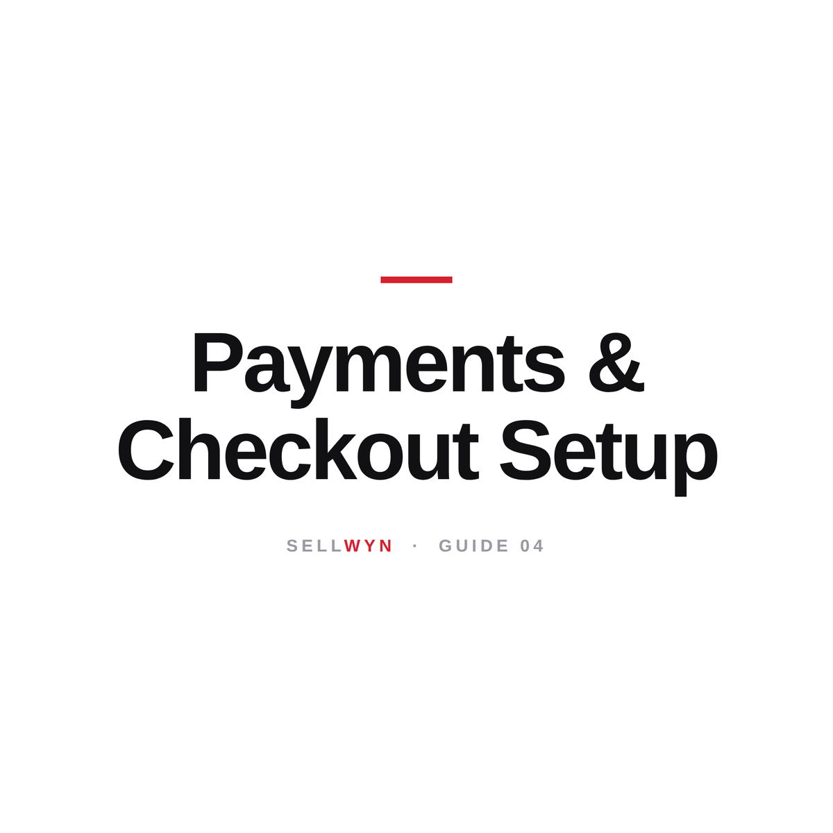 Payments & Checkout Setup